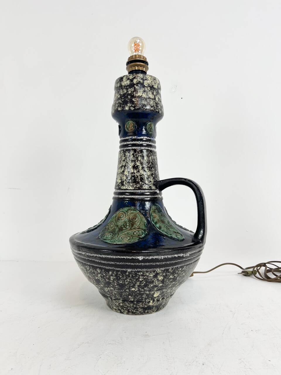 Ceramic Standard floor lamp in West Germany style, 1970s