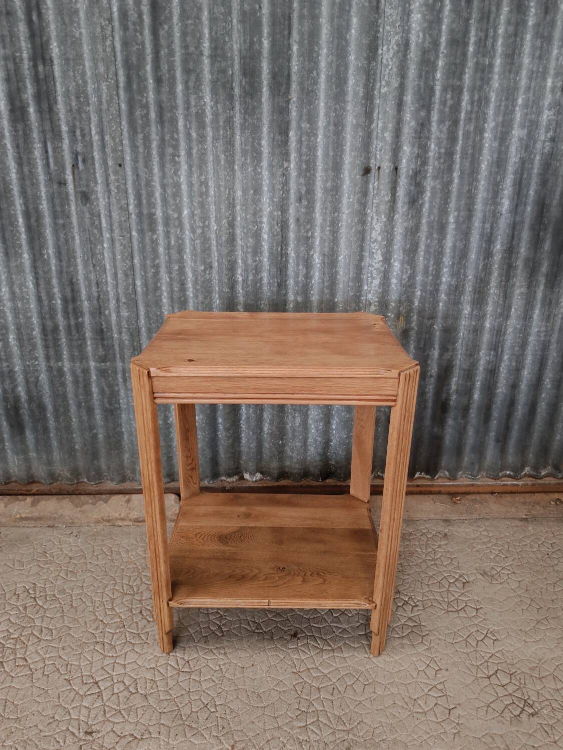 Vintage oak side table