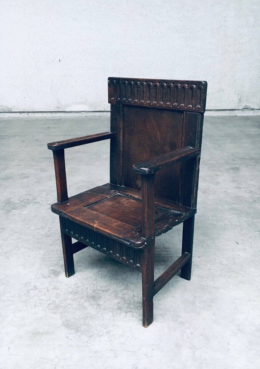 19th Century Primitive Folk Art Armchair