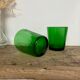 6 verres texturés verts Arcoroc Sierra vintage
