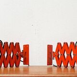 Mid-Century German Space Scissor Wall Lamp by Hustadt Leuchten, 1960s, set of 2