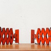 Mid-Century German Space Scissor Wall Lamp by Hustadt Leuchten, 1960s, set of 2