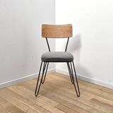 Set of 4 industrial chairs, Manufactori