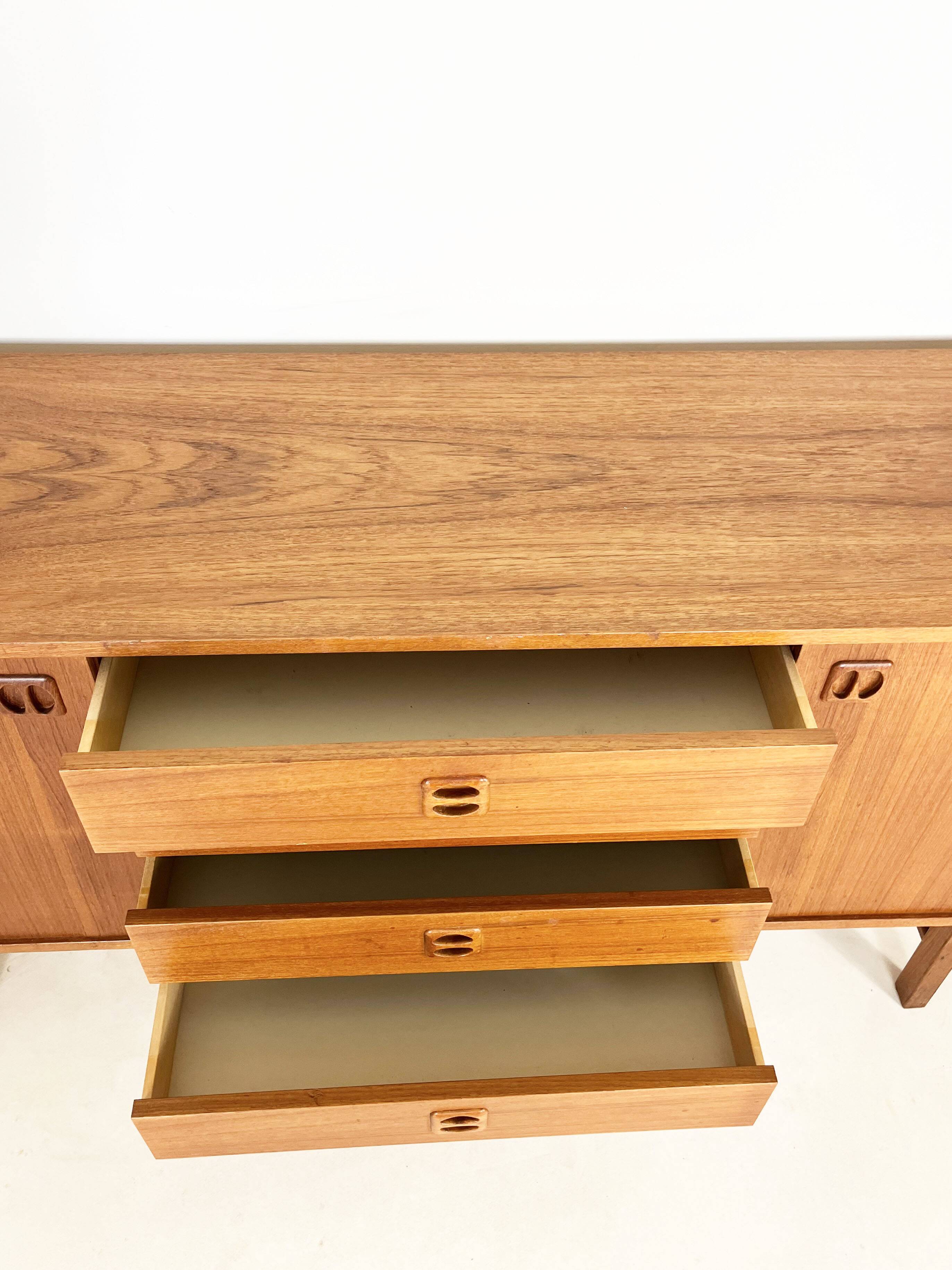 Scandinavische Vintage Sideboard / Dressoir, 'Korsör' jaren 60 IKEA
