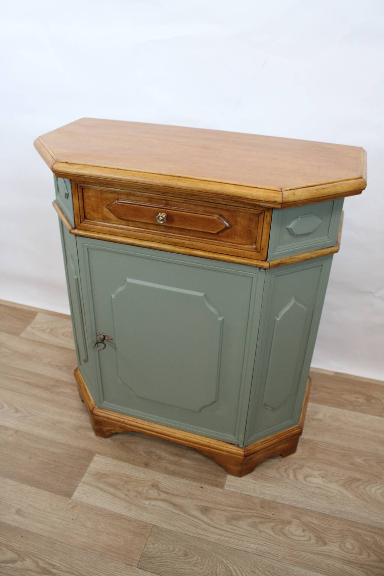 Vintage sage green confiturier, France, 1960s