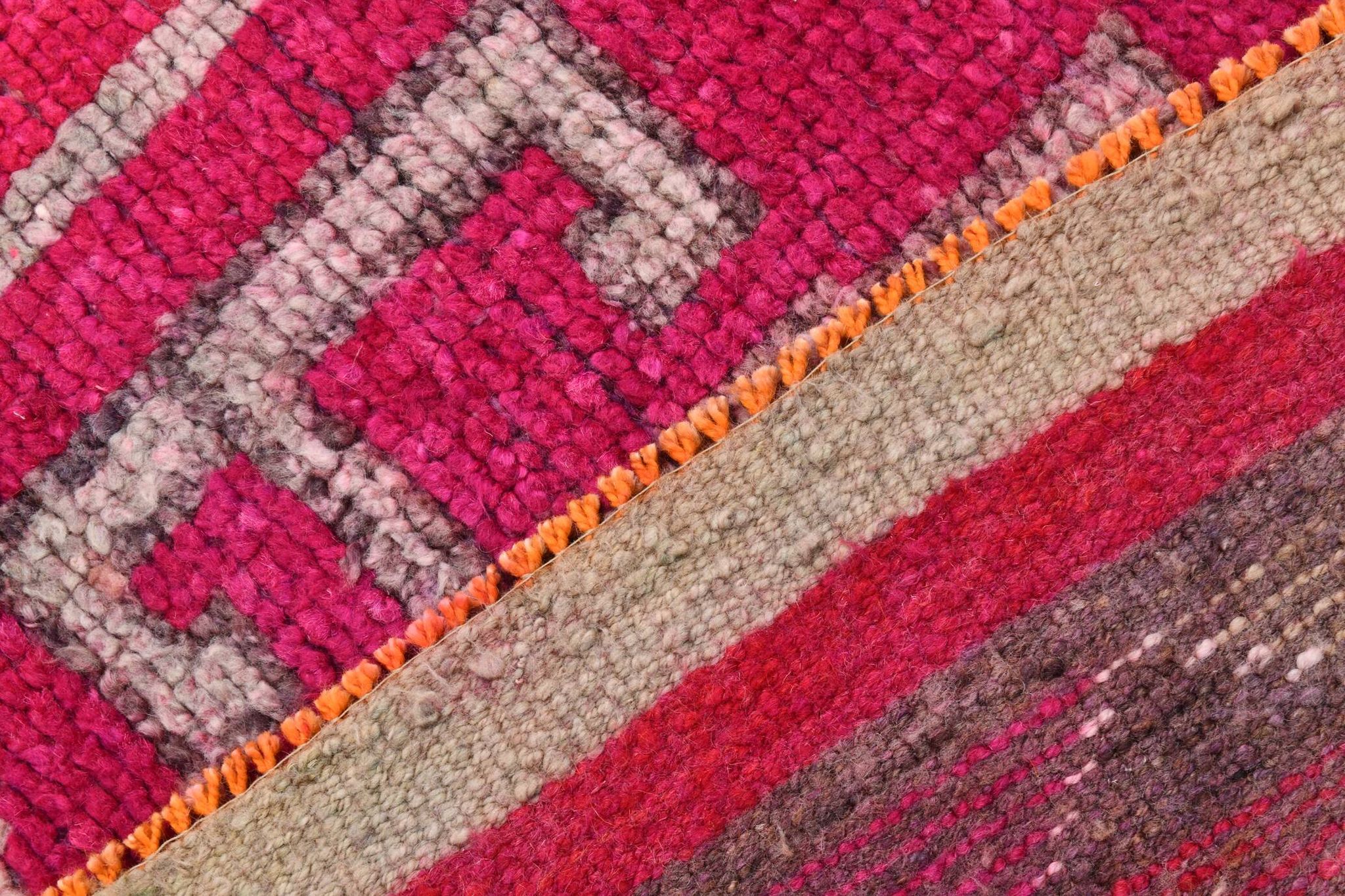 3x10 pink red turkish vintage runner rug, 101x323cm sk 18180 free shipping