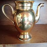 Chimera spout coffee pot in porcelain covered with gilding, Delvaux Paris