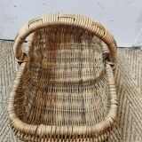 Vintage wicker basket