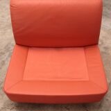 Mario Bellini Amanta modular sofa in orange leather for C&B Italy, 1960s