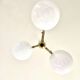 Lustre cascade de 3 globes Targetti 1950