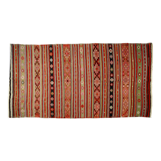 Anatolian handmade kilim rug 373 cm x 295 cm