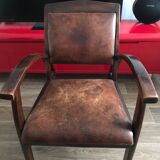 Fauteuil en cuir, ancien année 70/80