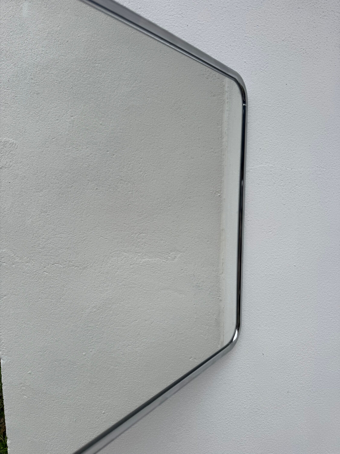 70s tubular chrome design mirror