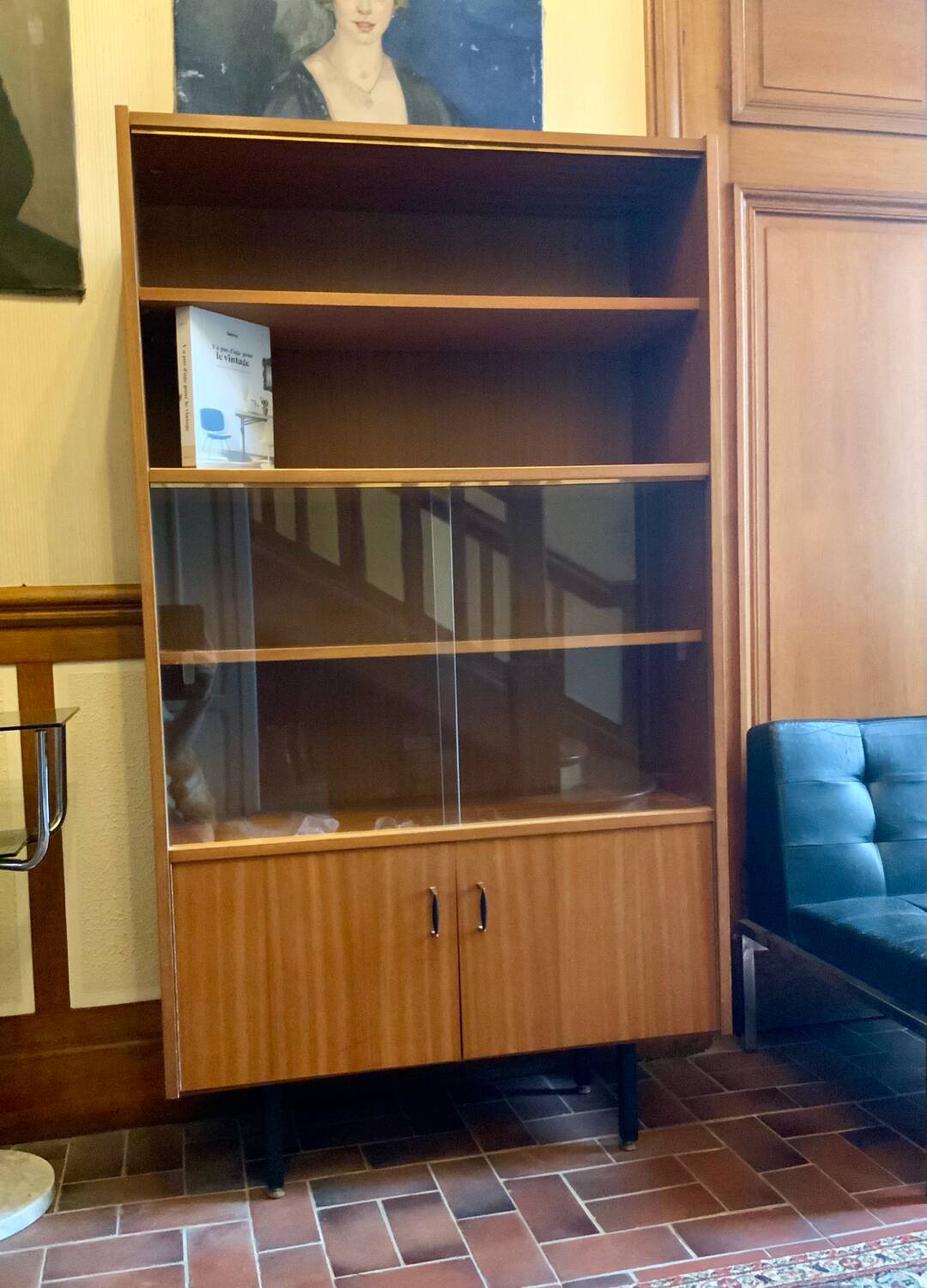 Vintage display cabinet bookcase