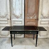 Petit bureau noir style Louis XVI