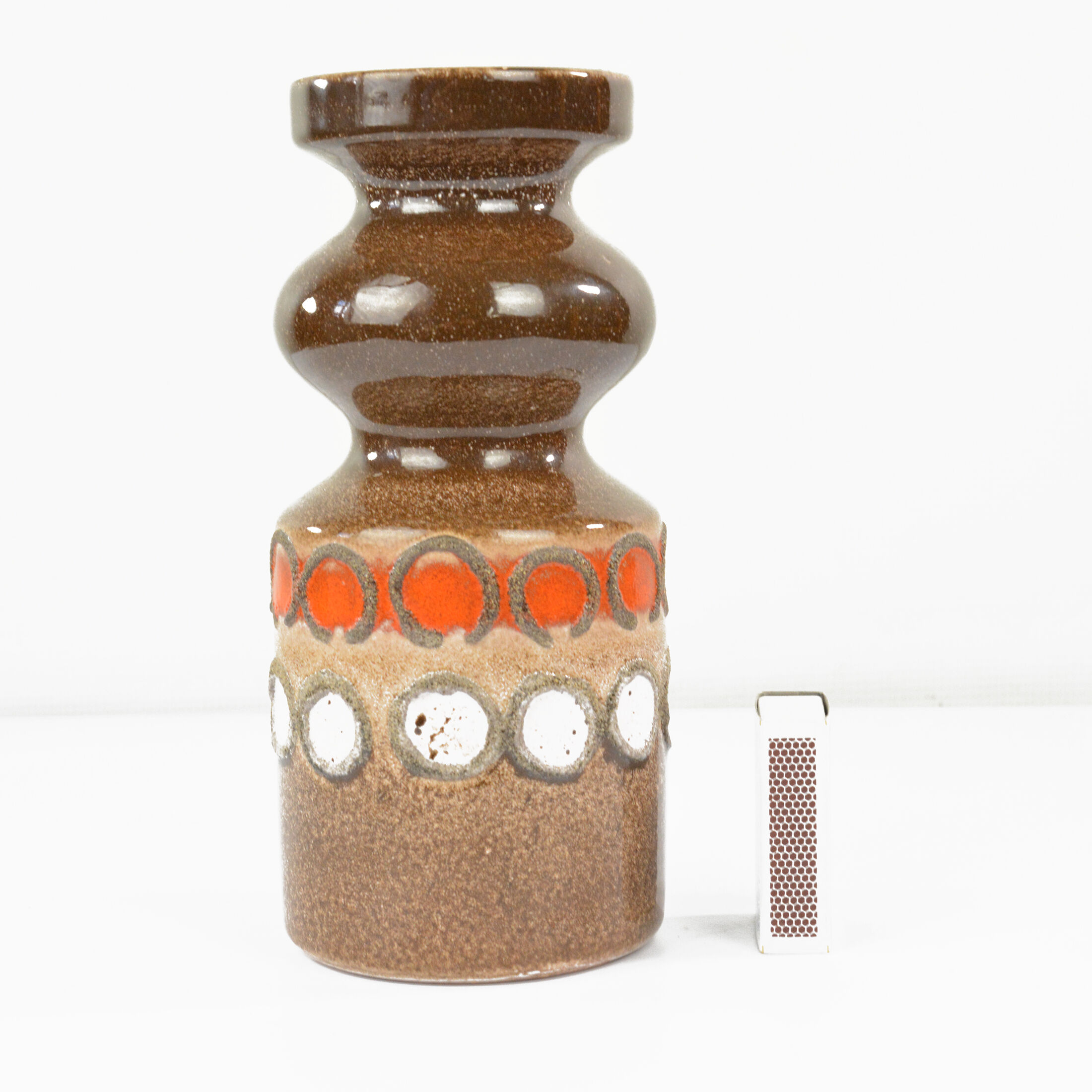 1960s Opart, Ceramic vase, Ü Keramik, Germany