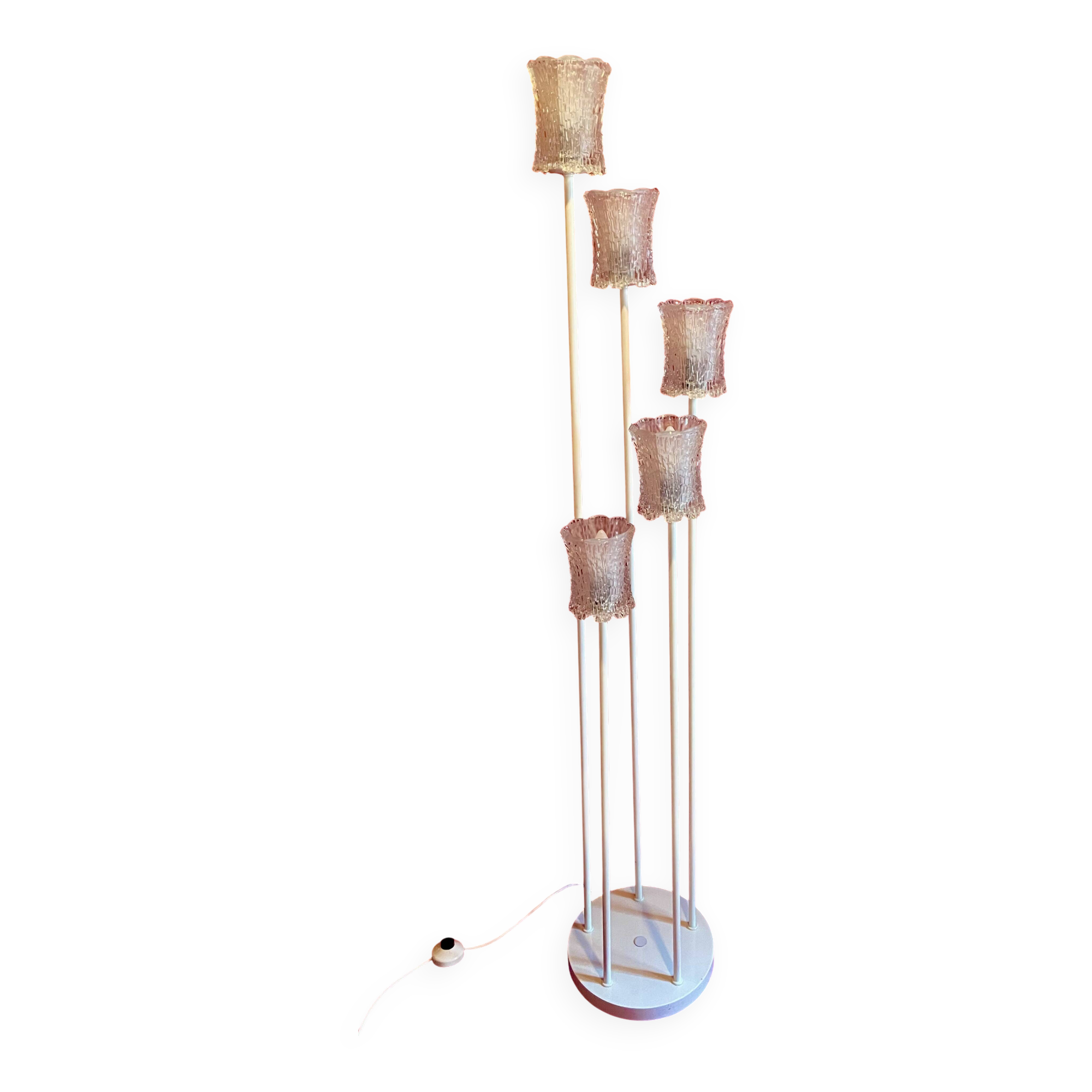 Scandinavian vintage staircase floor lamp, 67/70s