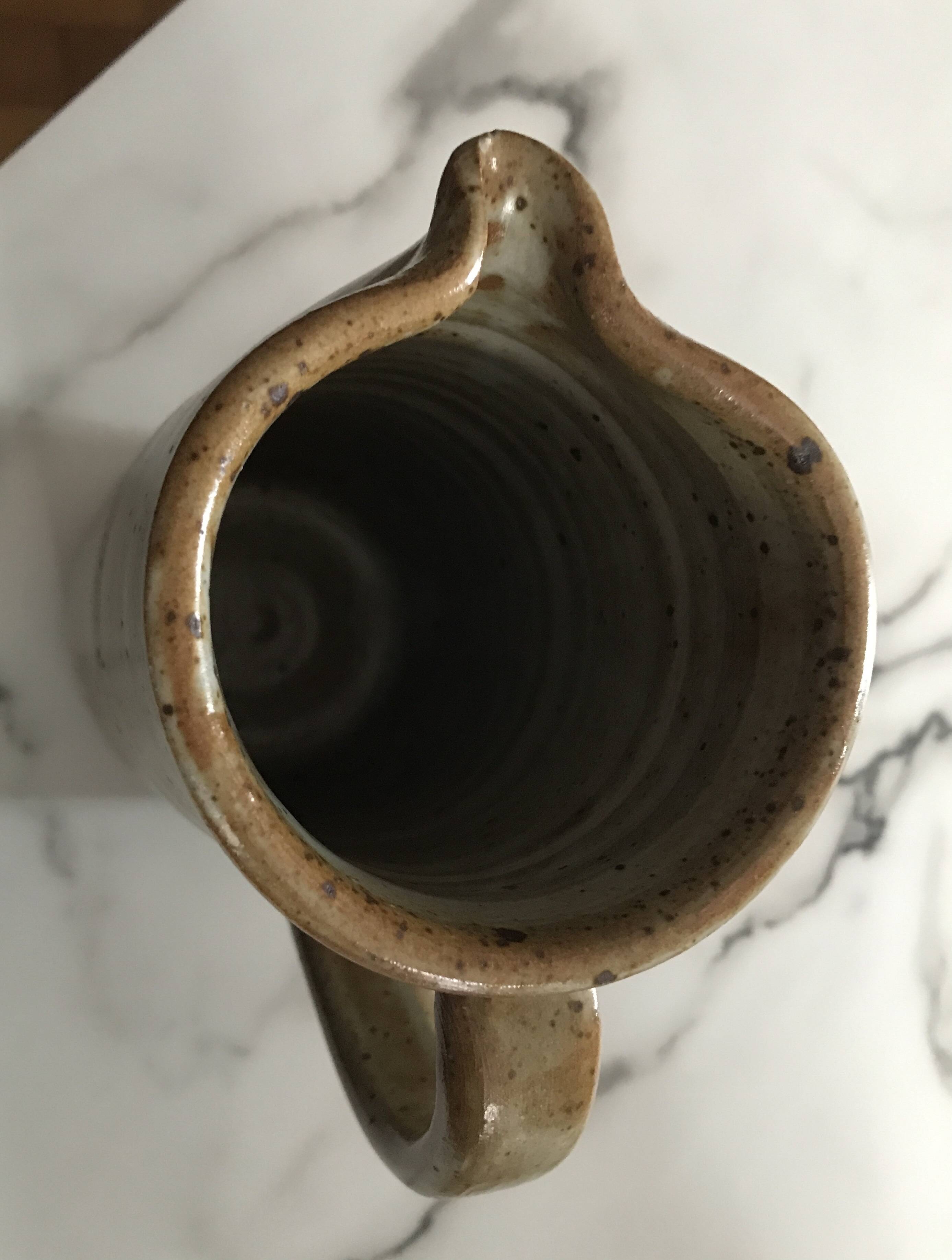 Pyrite stoneware pitcher