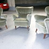 1/3 fauteuils Danois année 50 à Oreilles