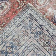 Tapis persan classique rouge et bleu