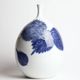 Porcelain vase by Fujii Shumei: Summer breeze in the foliage
