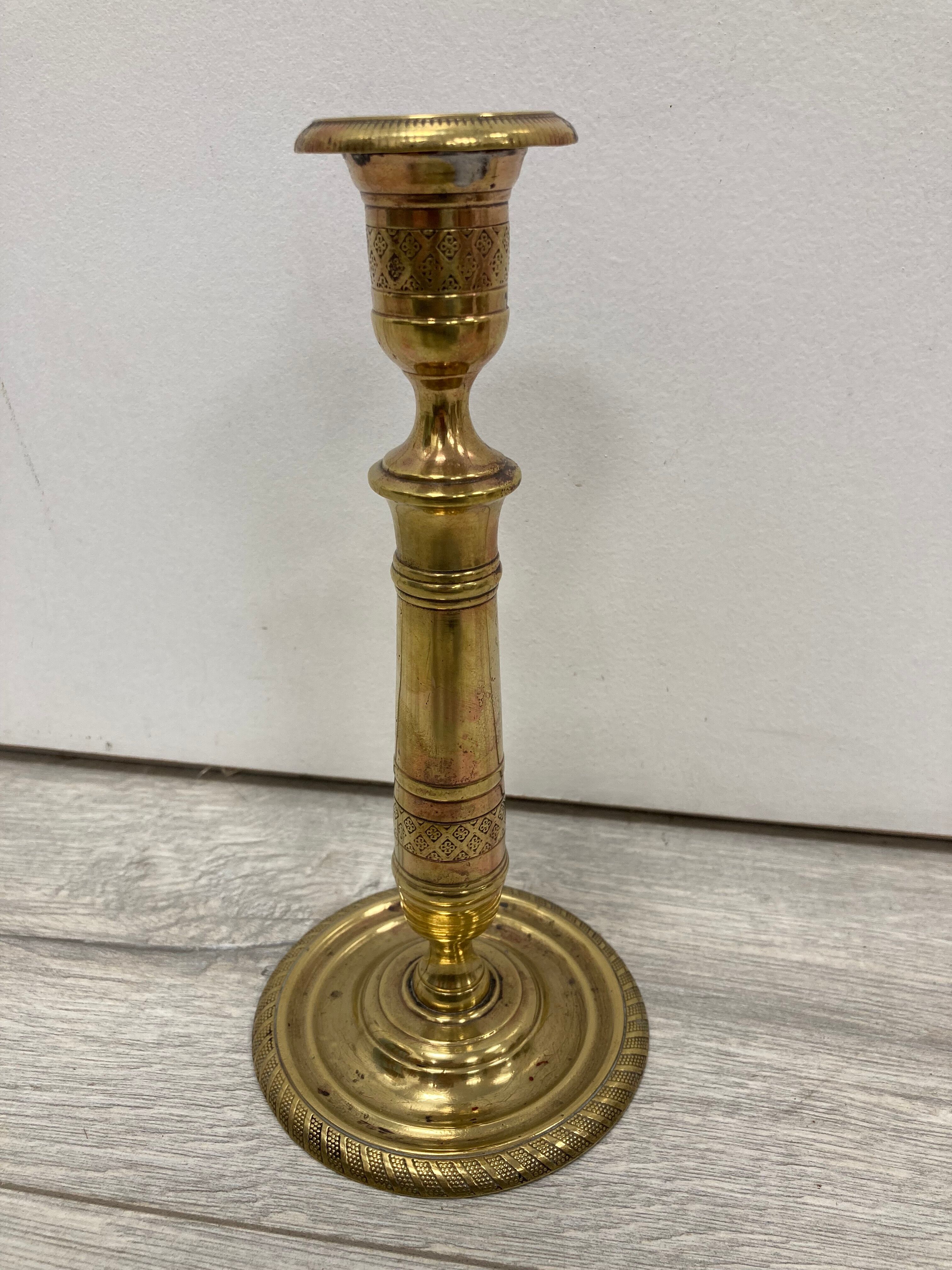 Bougeoir en laiton vintage