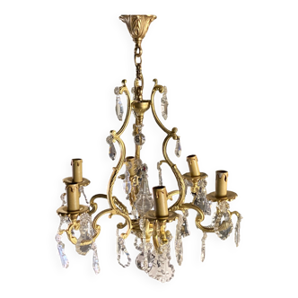 Antique chandelier with tassels