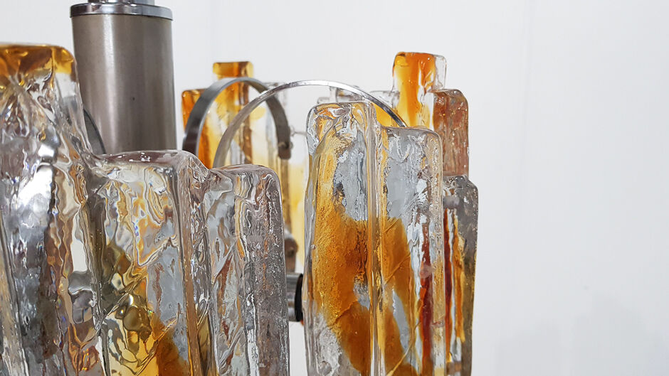 Murano glass chandelier by Carlo Nason for AV Mazzega, Italy 1970