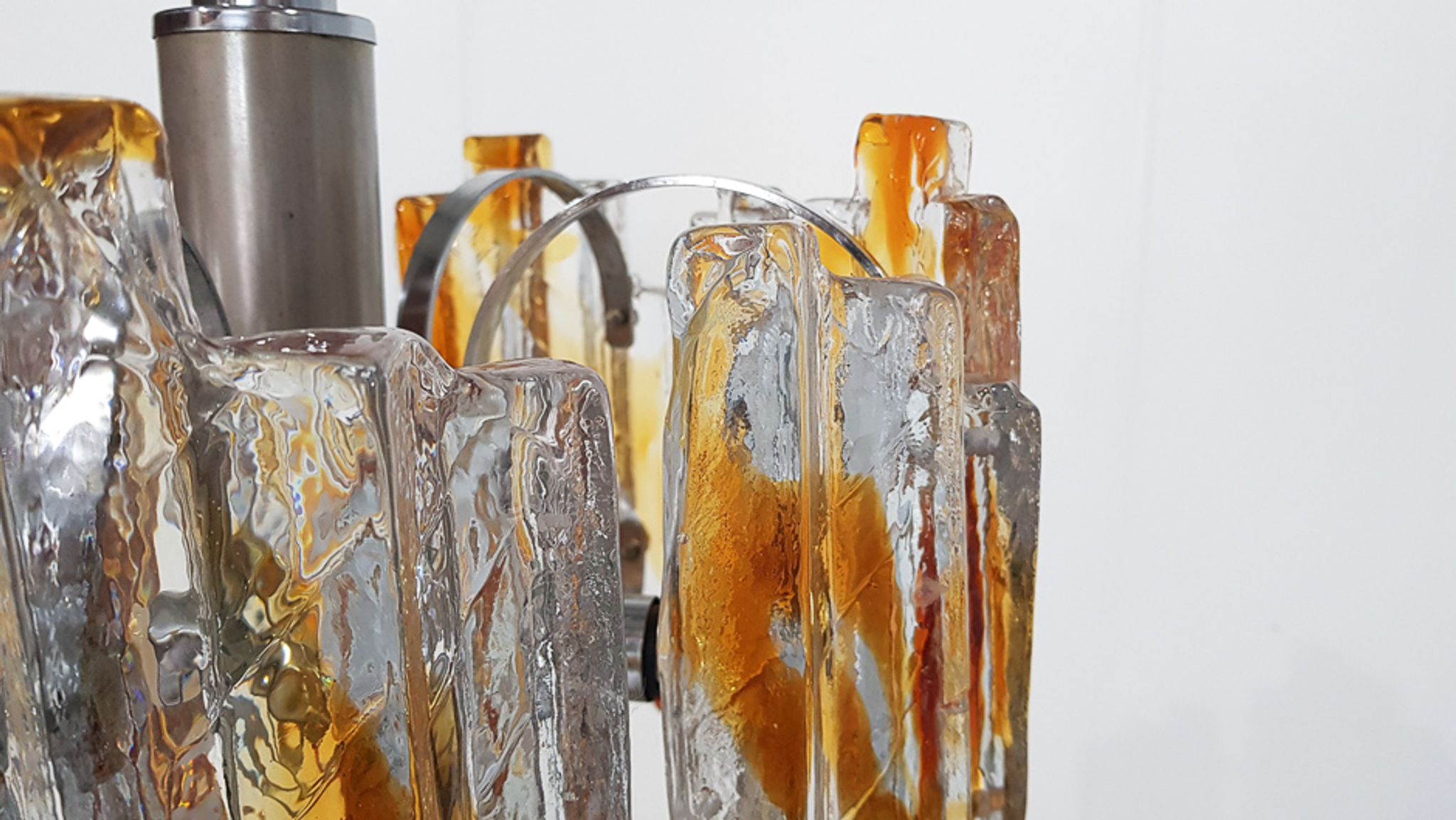 Murano glass chandelier by Carlo Nason for AV Mazzega, Italy 1970