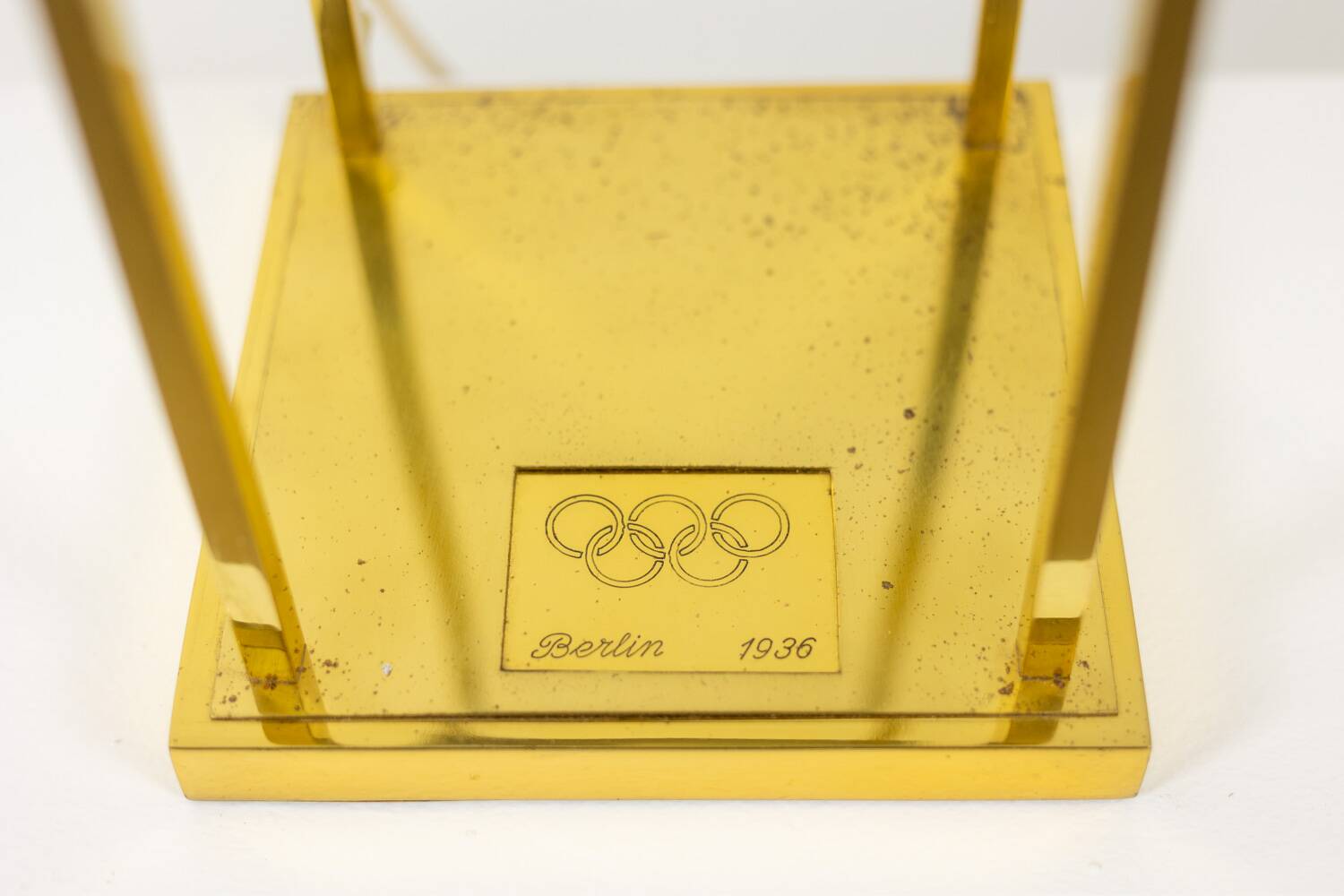 Lamp in gilded brass and copper, Olympic Games of 1936