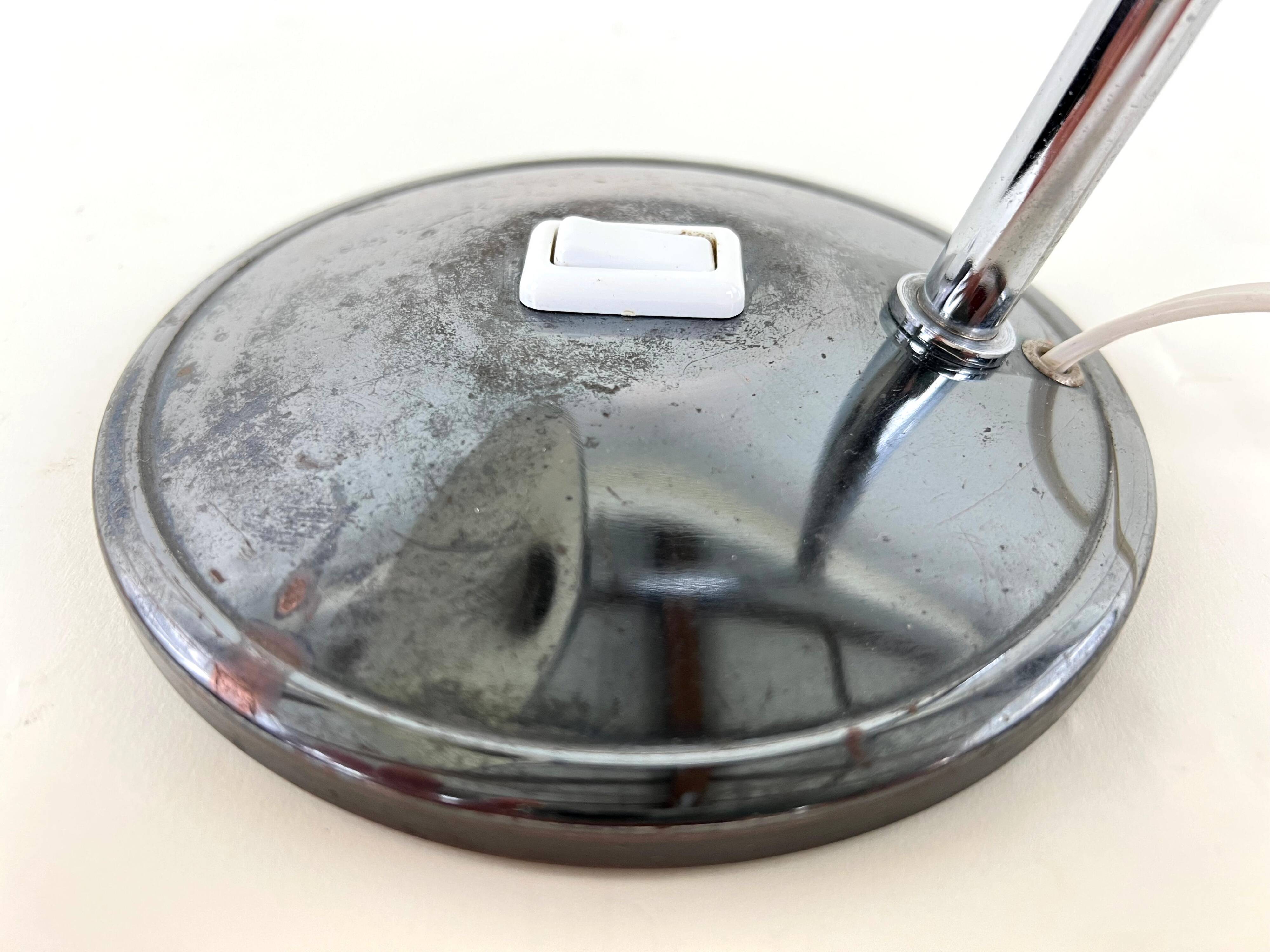 Old Table Lamp Wall Light in Aluminor Metal Vintage 50s/60s