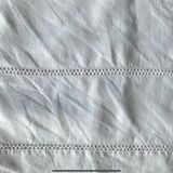 Antique linen sheet with CB or IB monogram