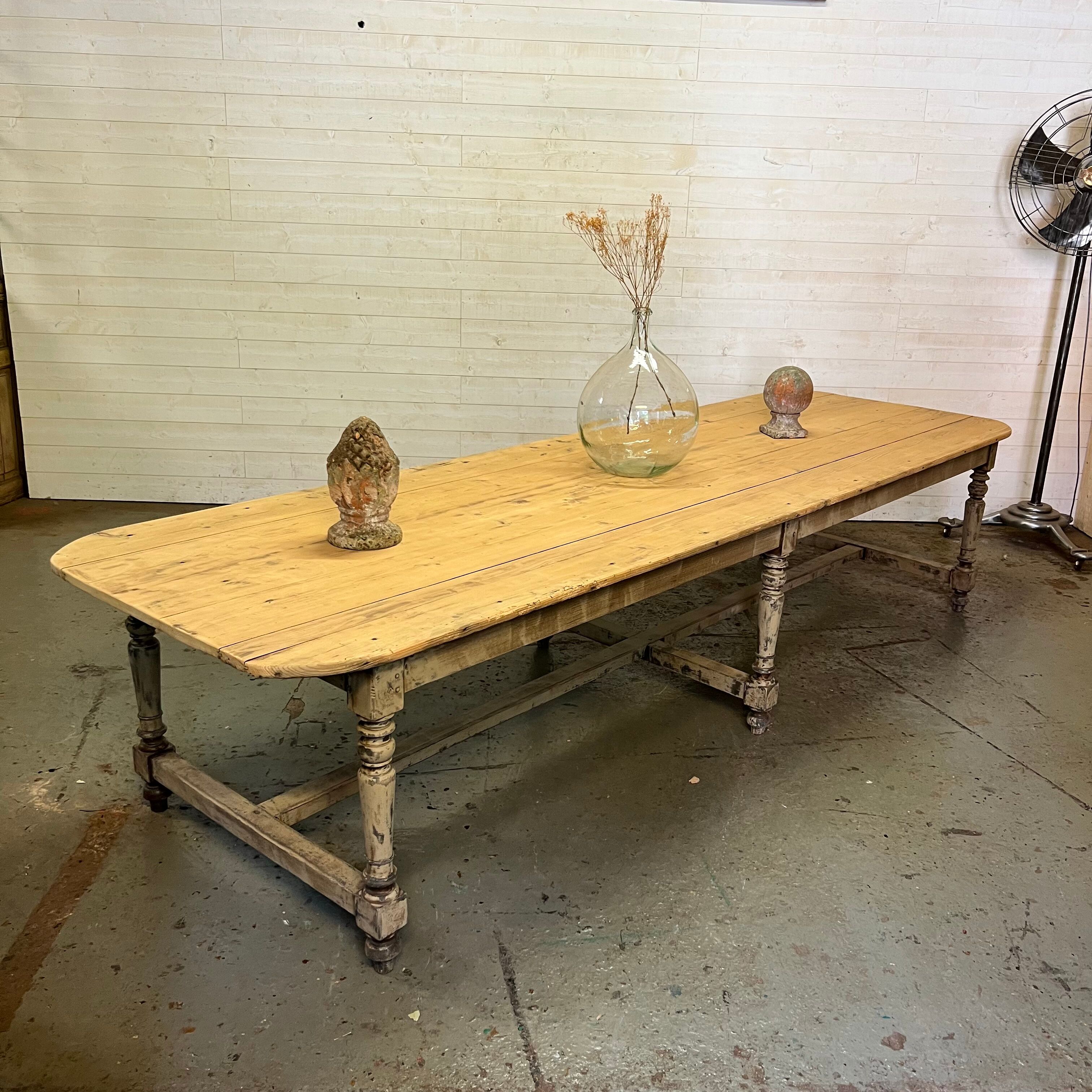 Table de ferme XXL patiné début XX e