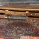 Flat desk double face in natural wood style  Louis XVI XIX eme century
