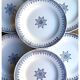 St. Amand earthenware hollow plate décor Primax blue