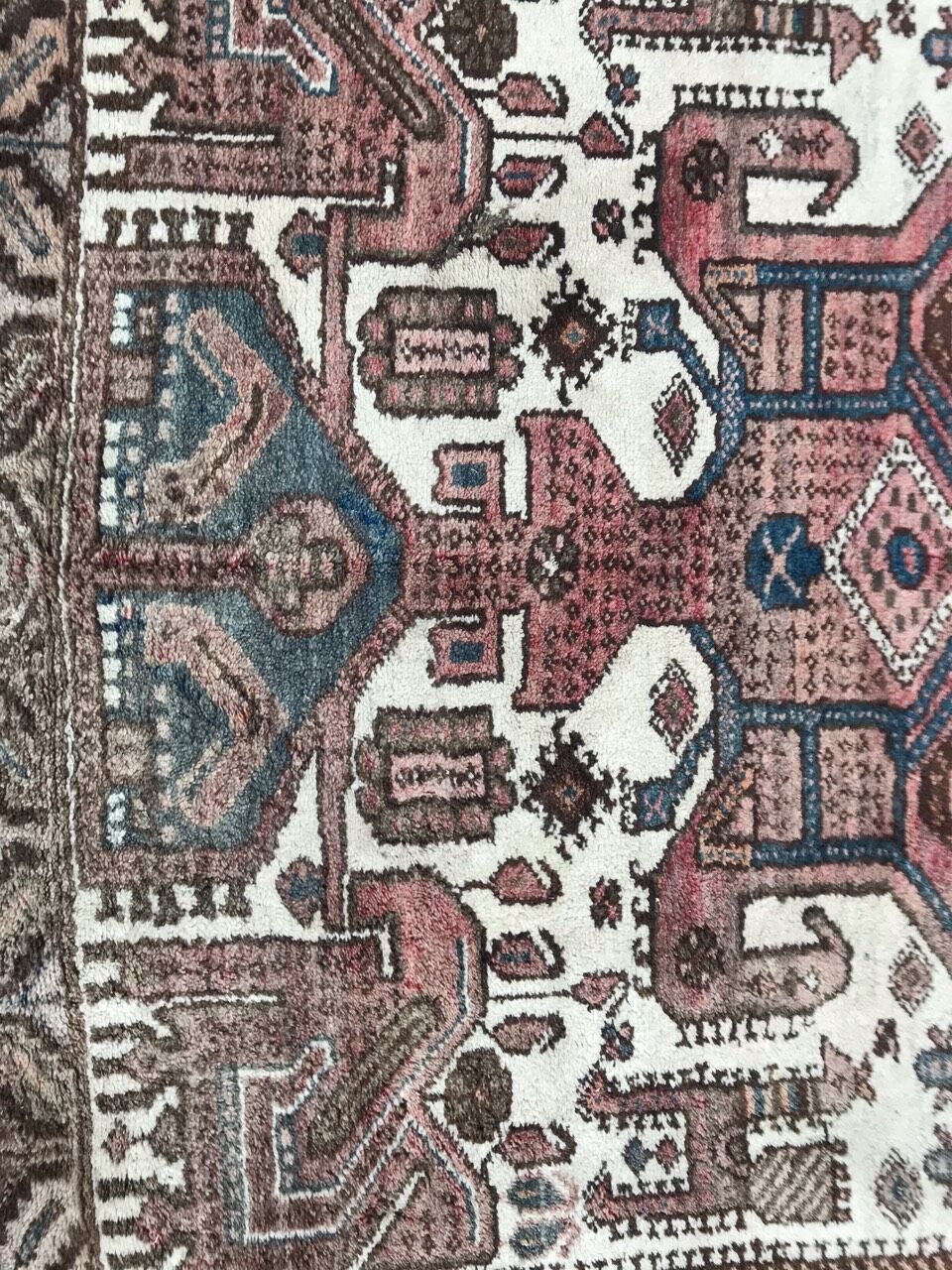 Vintage Persian carpet Hamadan 134x218 cm