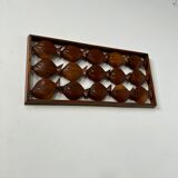 Old teak frame "fish" Scandinavian design of the 60s vintage decoration