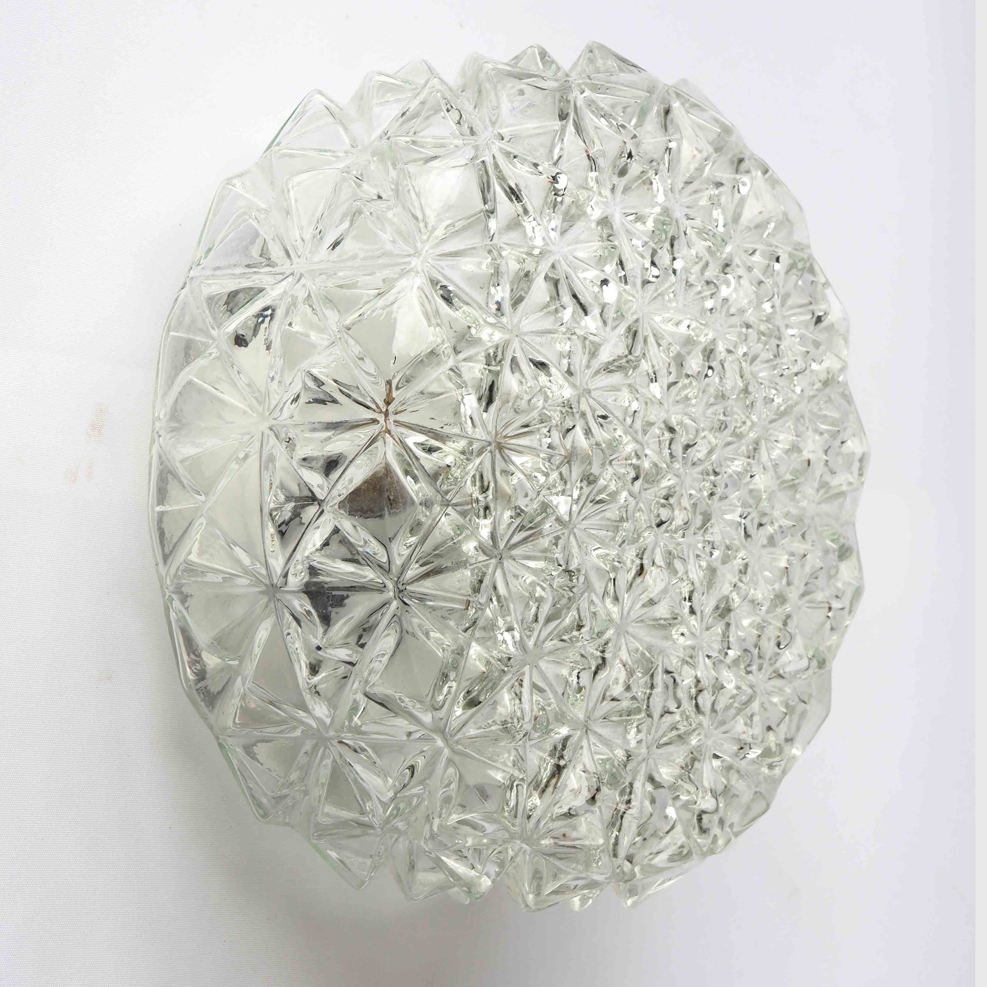 Glass ceiling lamp