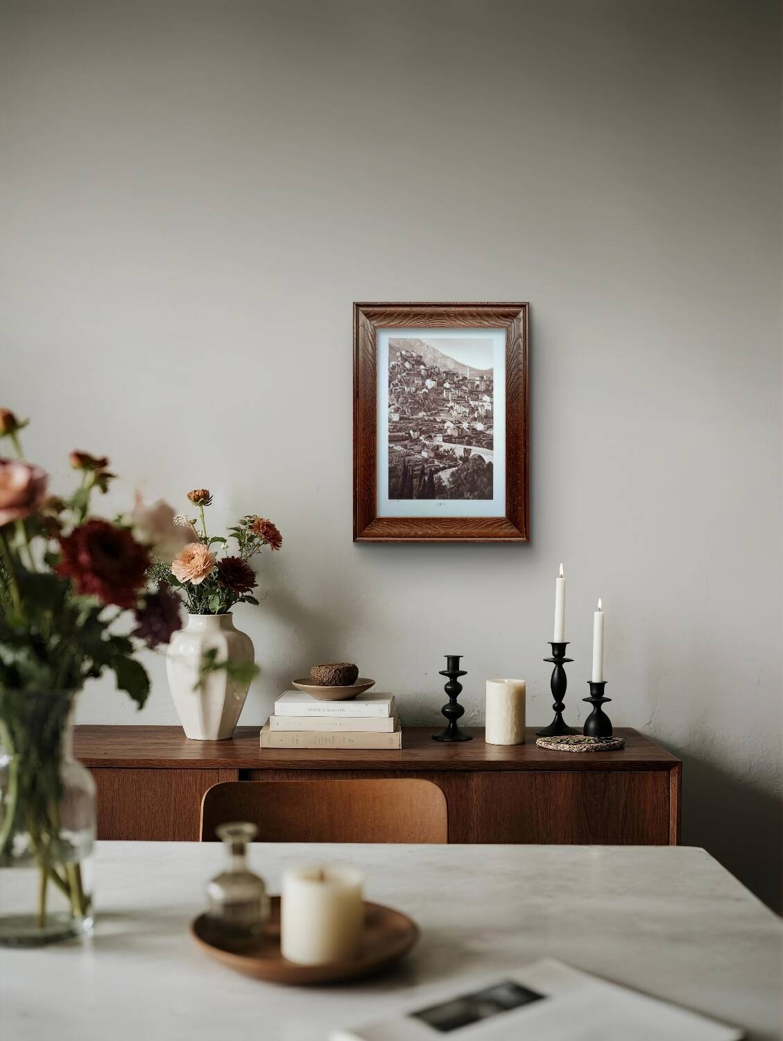 Cut, Corsica, vintage, photo board printed in 1935.