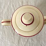 Old teapot in Gien earthenware