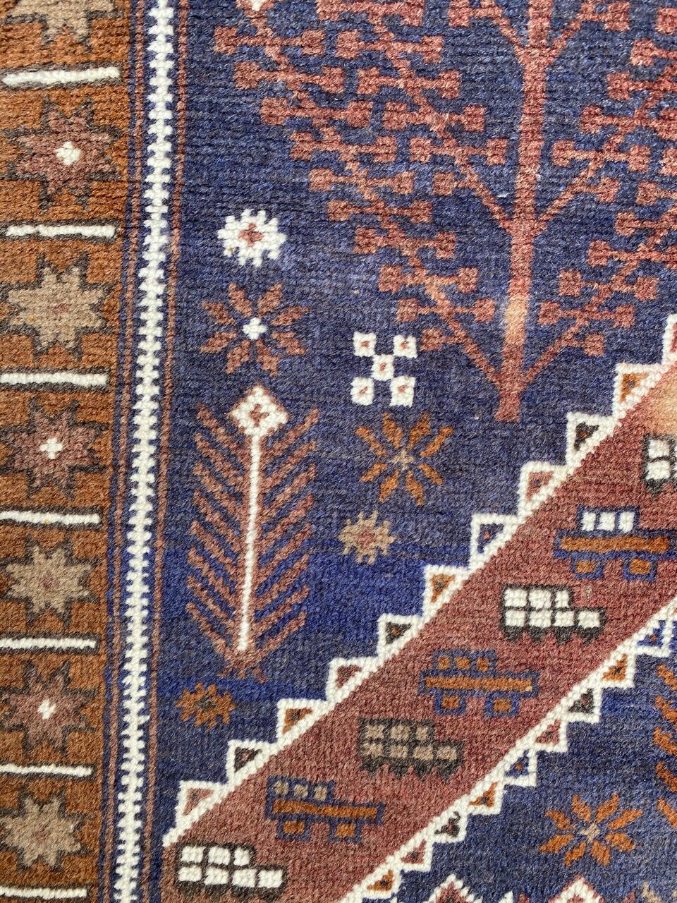 Vintage carpet turkmen belutch afghan 88x146 cm