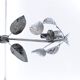 Silver floral lamp