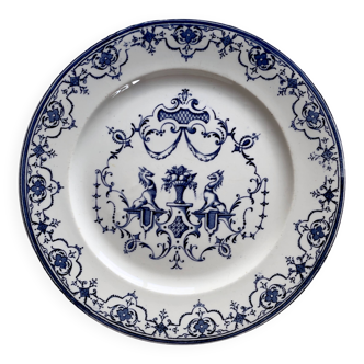 Rare ceramic compote dish JULES VIEILLARD & CIE – Moustiers model 19th century