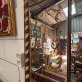 Large antique engraved and gilded wall mirror – Venetian style