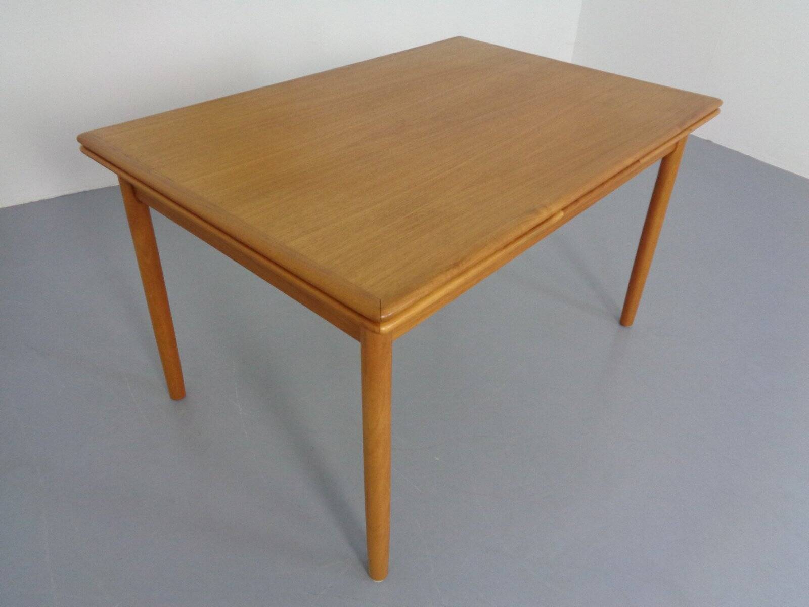 Large Danish Teak Extendable Dining Table, 1960s