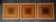 Triptyque Vintage Art Optique - Style Vasarely - Cadre 30x30cm