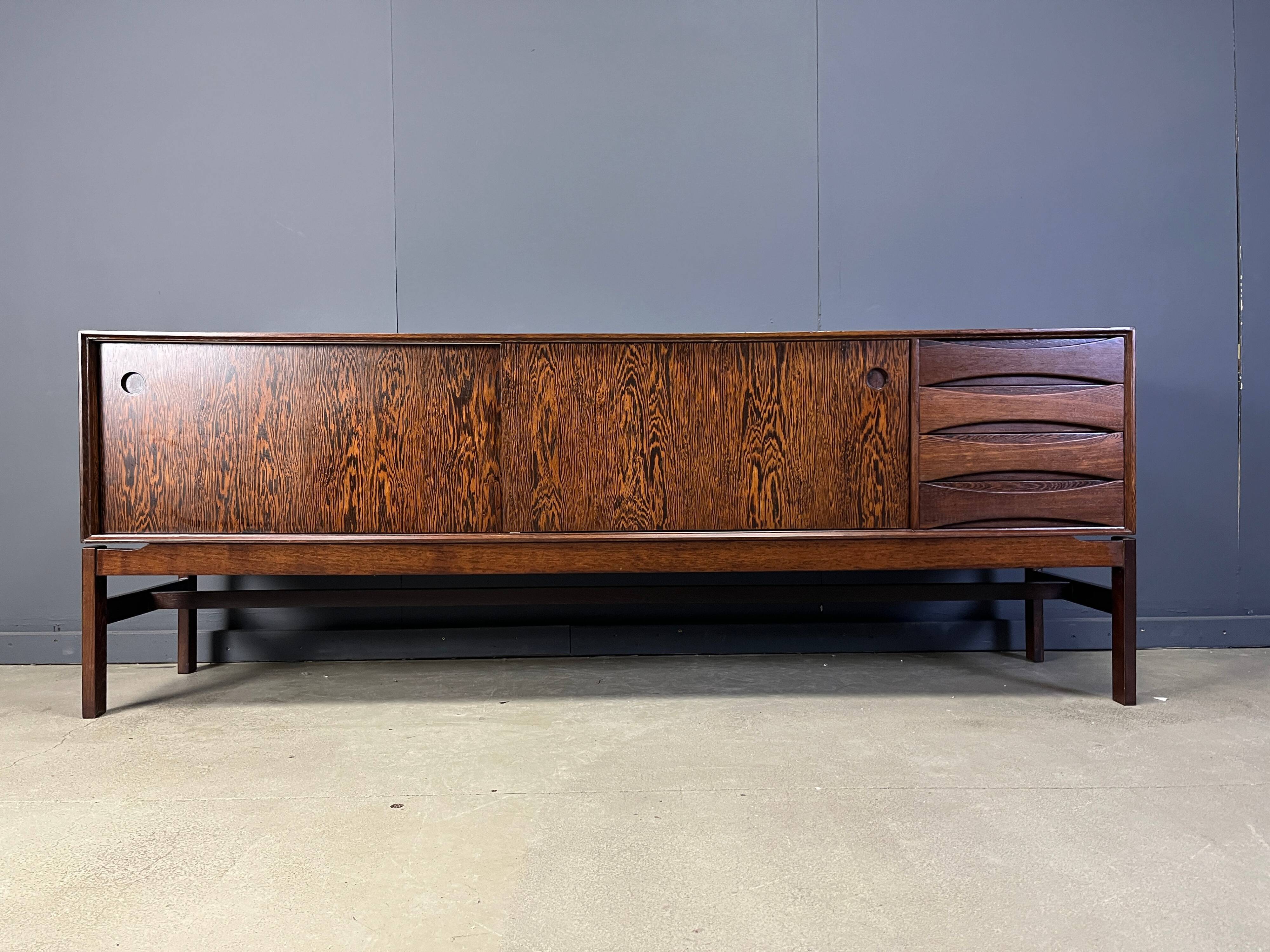 Oswald Vermaercke Paola wenge sideboard for V-Form Belgium 1960s