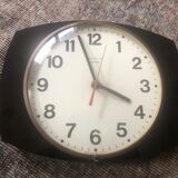 Vintage clock clock in black formica vintage design 50 - featured