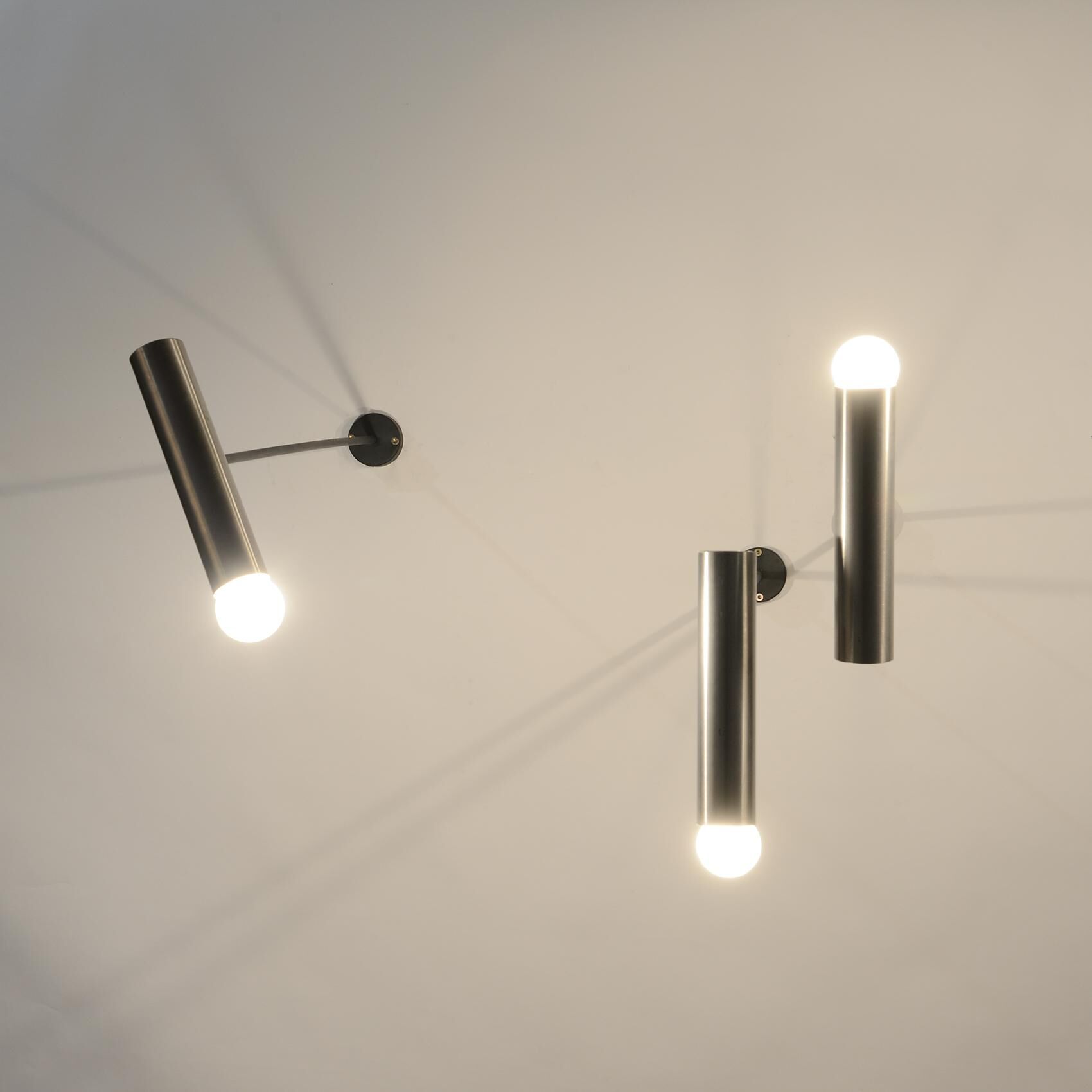 Pair of 1950s arm sconces, Parscot France