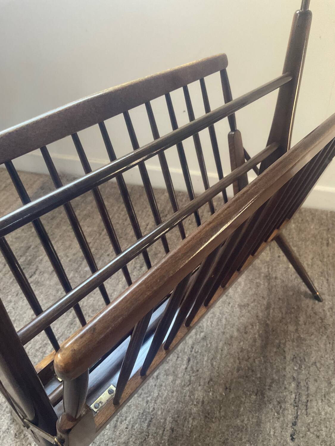 Folding magazine rack attributed to Ico Parisi-Italy from the 1950s